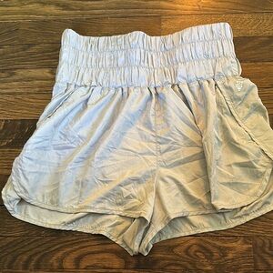 FP Movement Gray High Waist Athletic Shorts